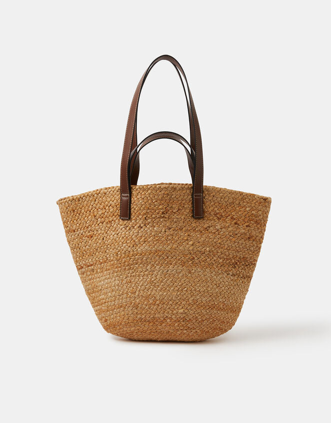 Double Strap Jute Basket Bag-GRS CERTIFIED,ODM/OEM