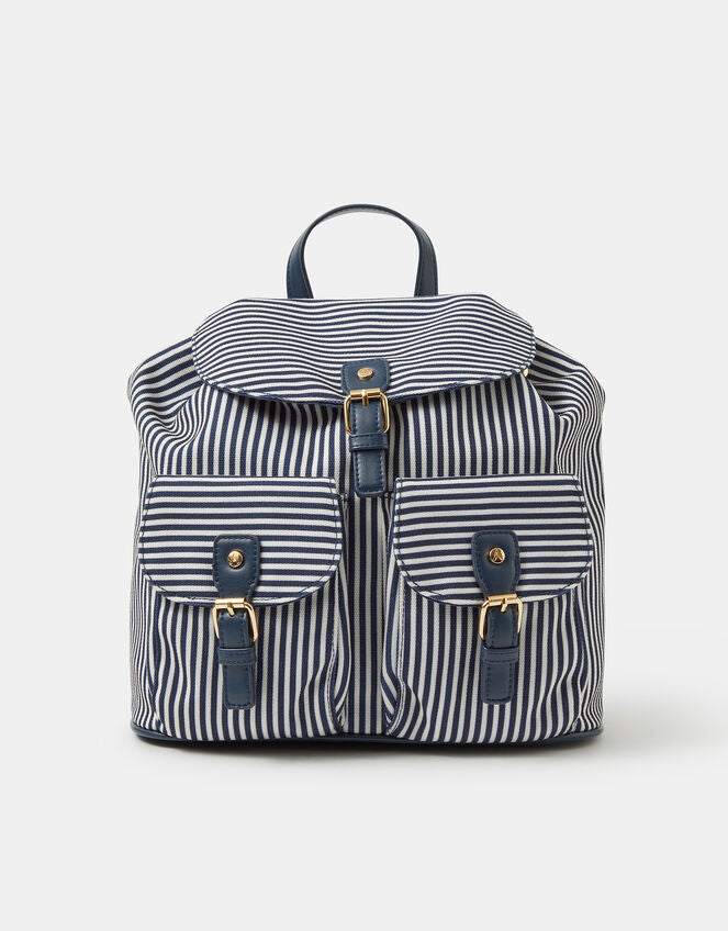 Stripe Print Backpack-GRS CERTIFIED, ODM/OEM