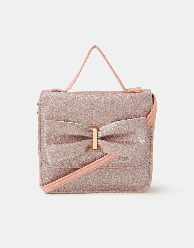 Bow Glitter Crossbody Bag-GRS CERTIFIED-ODM/OEM