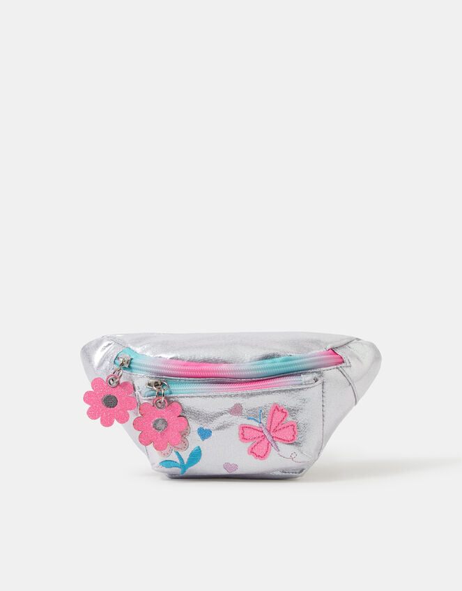 Girls Floral Metallic Belt Bag-GRS CERTIFIED-ODM/OEM