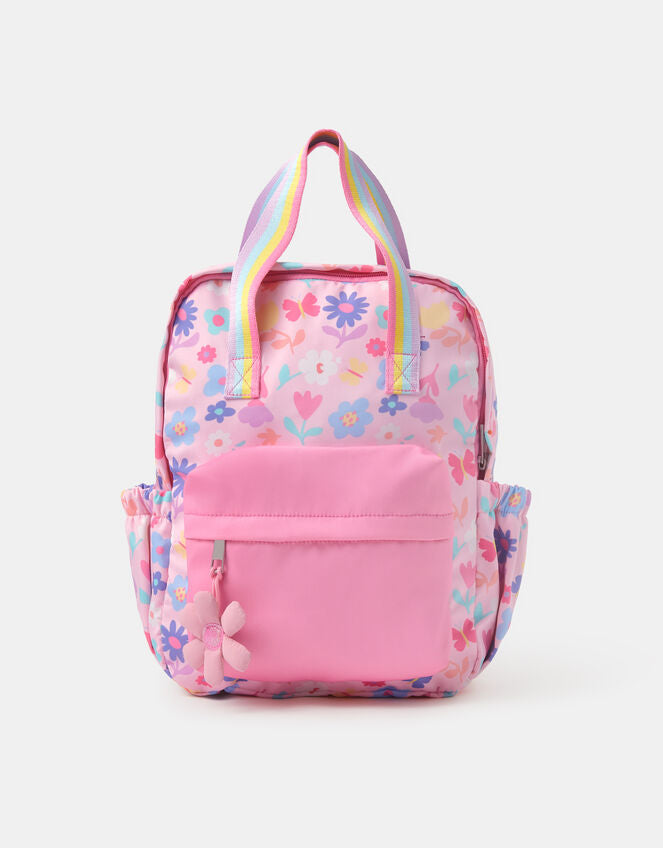 Girls Floral Print Backpack-CERTIFIED GRS-OEM/ODM