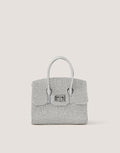 Clara Rainbow Diamanté Bag Silver-GRS CERTIFIED-ODM/OEM
