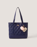 Bow Quilted School Tote Bag-GRS CERTIFIED-ODM/OEM