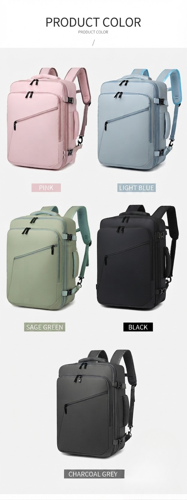 Recycled Nylon Laptop Backpack – GRS Certified