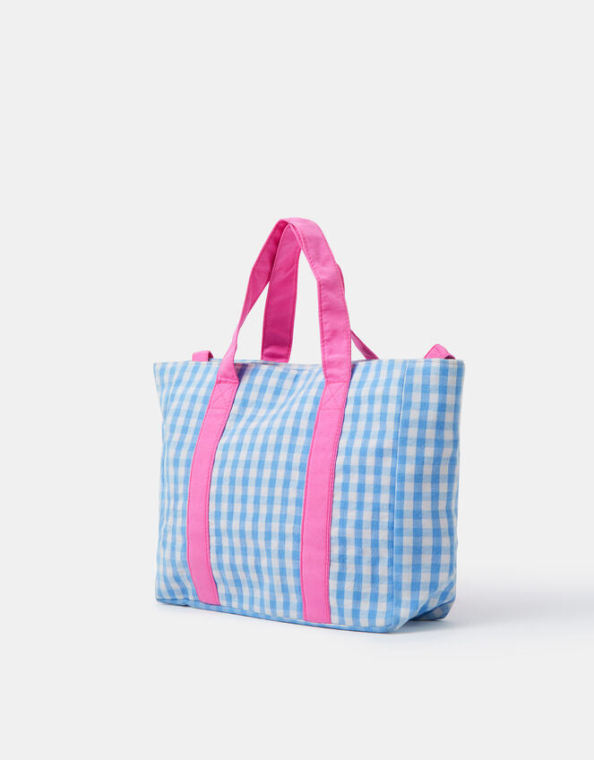 Girls Mini Cherry Gingham Tote Bag