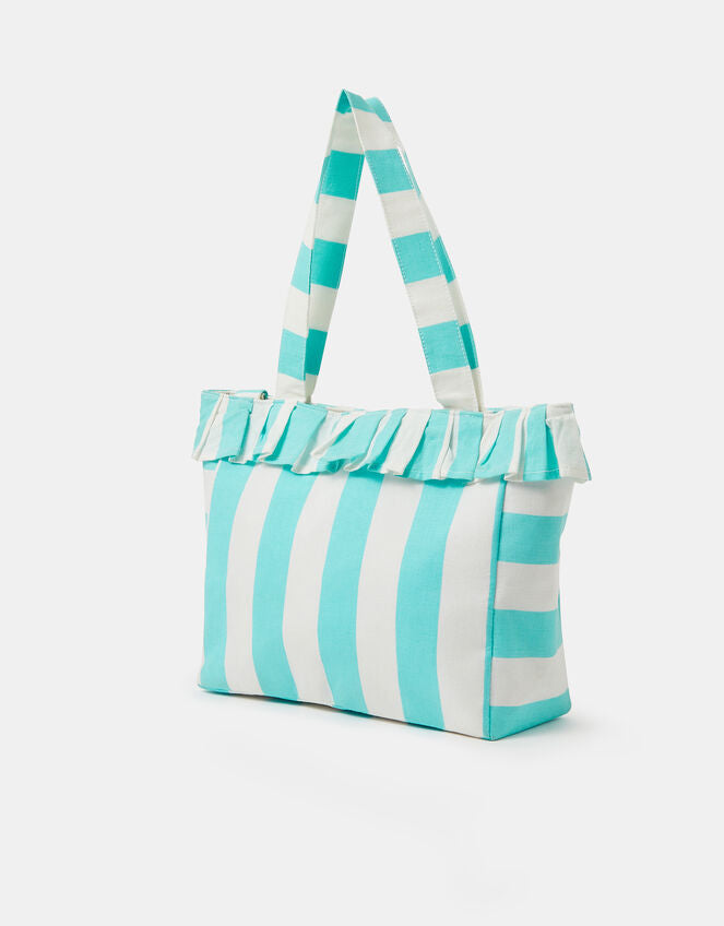 Girls Summer Time Stripe Tote Bag-GRS CERTIFIED
