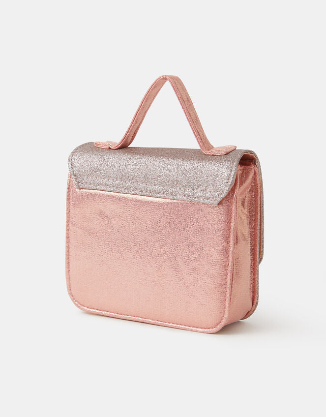 Bow Glitter Crossbody Bag-GRS CERTIFIED-ODM/OEM