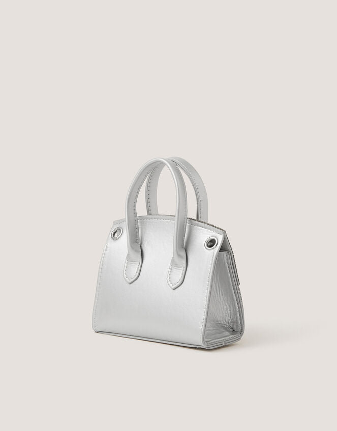 Clara Rainbow Diamanté Bag Silver-GRS CERTIFIED-ODM/OEM