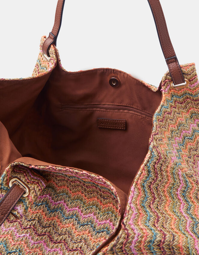 Stripe Raffia Tote Bag-GRS CERTIFIED-ODM/OEM