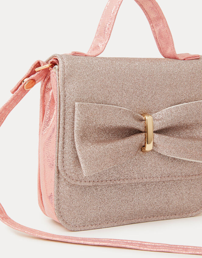 Bow Glitter Crossbody Bag-GRS CERTIFIED-ODM/OEM
