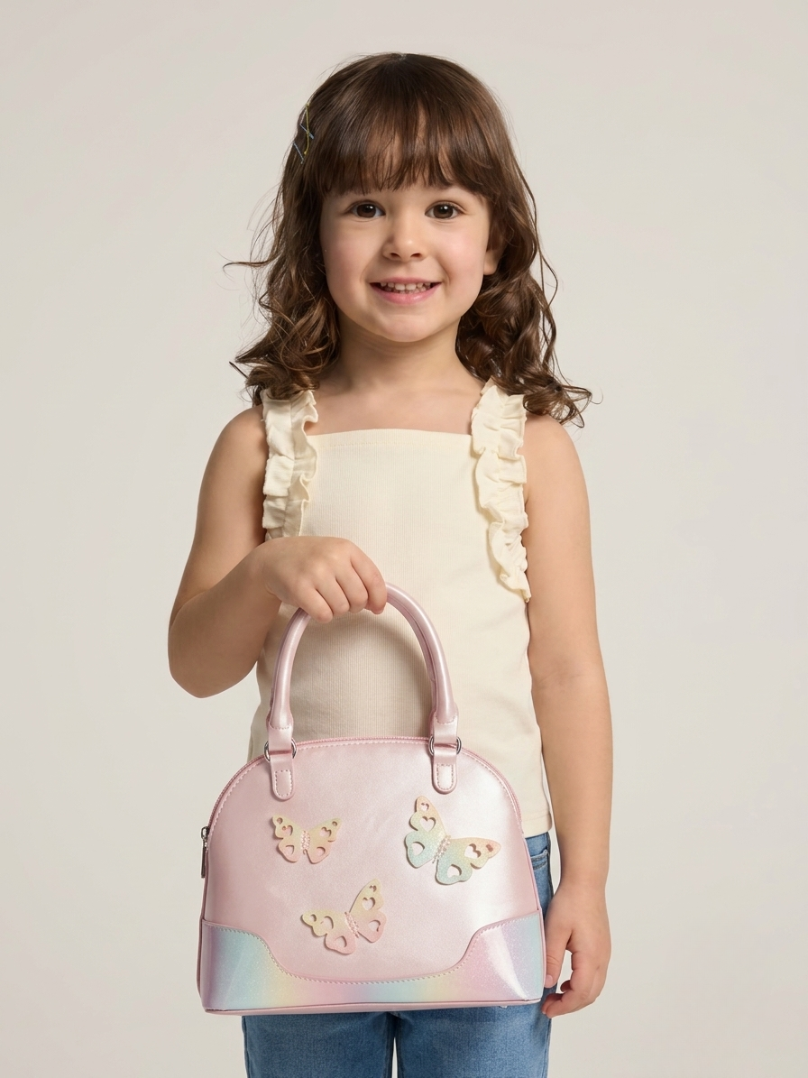 Handbag with butterflies-GRS Certified-ODM/OEM