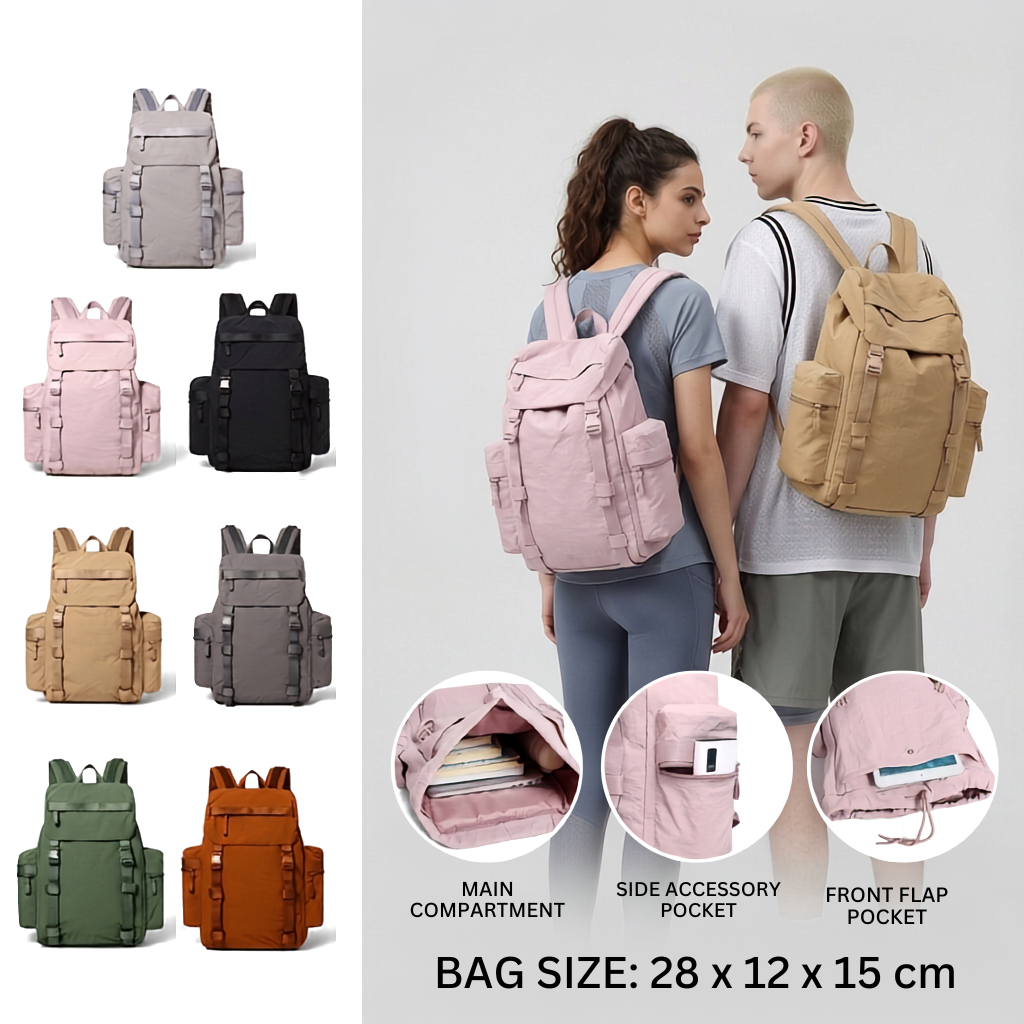 Compact Daily Backpack – GRS Certified Recycled Nylon