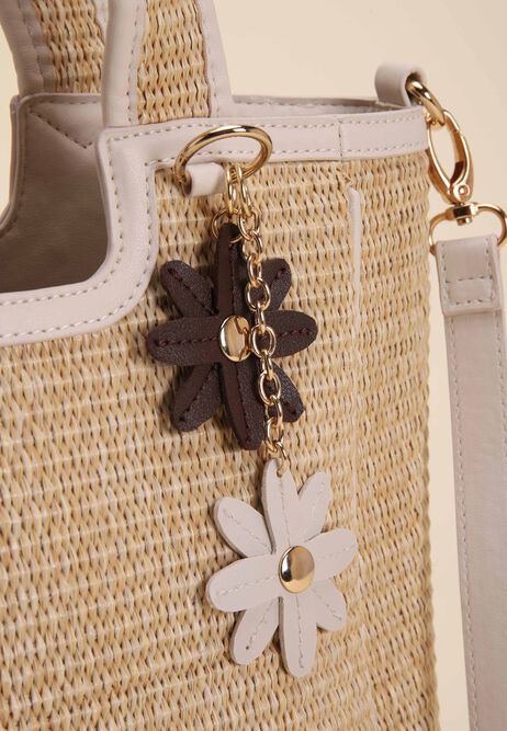 Neutral Straw Tote Charm Bag-GRS Certified-ODM/OEM