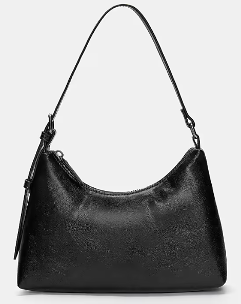 Buckled shoulder bag in black-GRS Certified-ODM/OEM