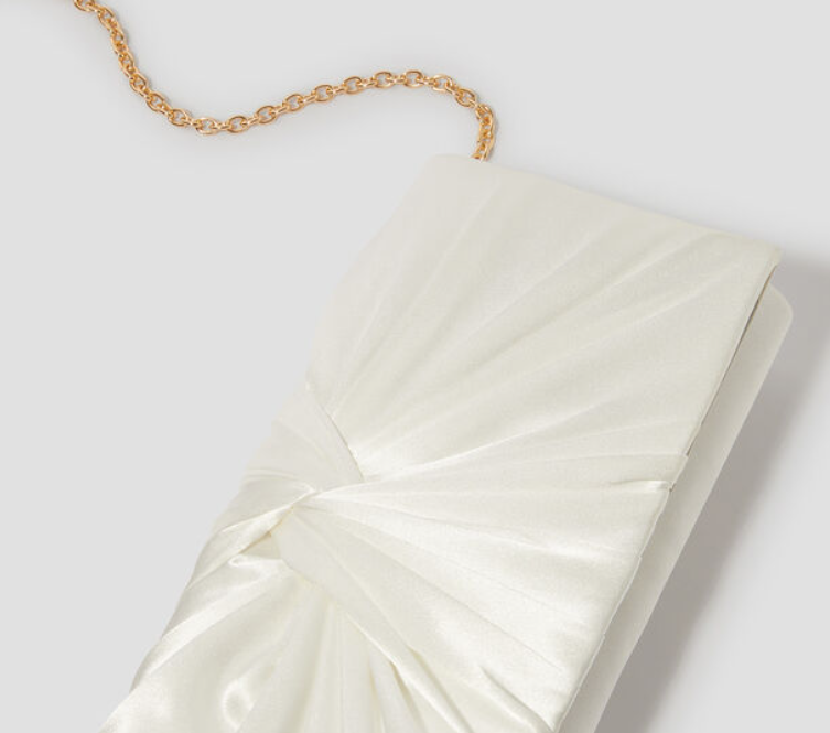 Twisted Satin Clutch Bag-RECYCLED CERTIFIED-ODM/OEM