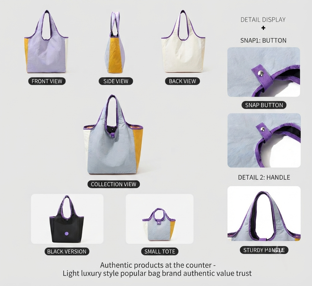 Multipurpose Casual Shoulder Bag (GRS Certified Recycled Nylon)