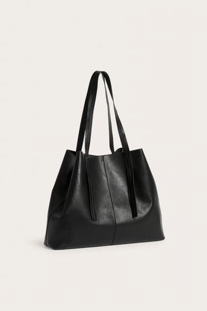 Tote bag in imitation leather- RECYCLED PU-OEM/ODM
