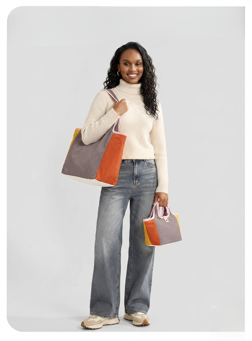 Multipurpose Casual Shoulder Bag (GRS Certified Recycled Nylon)