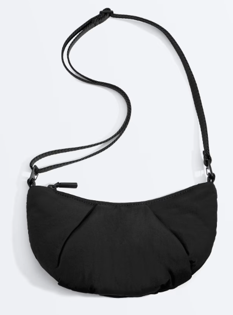 Mini quilted crossbody bag in black-Recycled Polyester-ODM/OEM