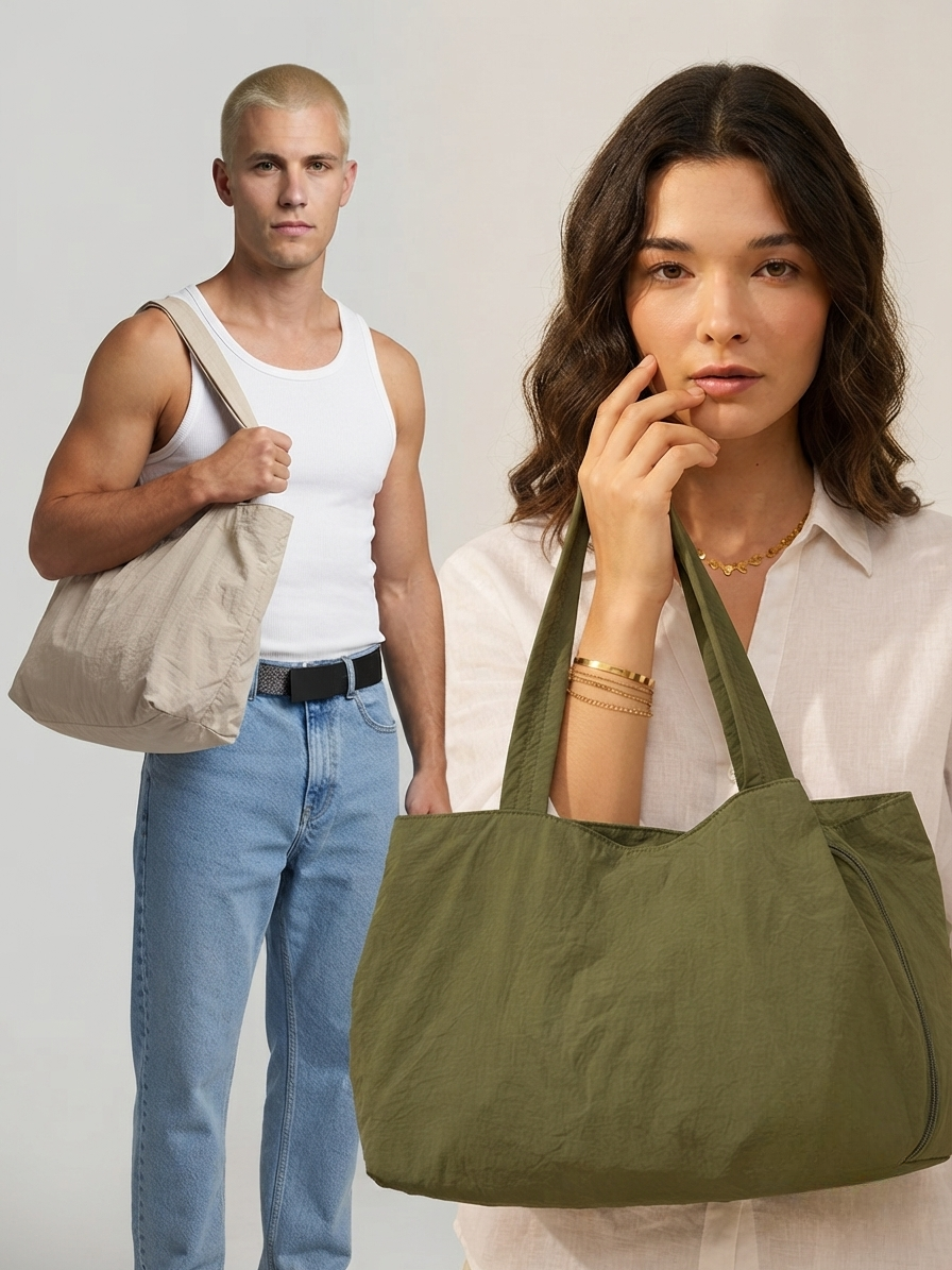 Recycled Nylon Single Shoulder Bag – GRS Certified