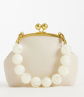 Resin ball handle frame clutch bag -GRS Certified-ODM/OEM