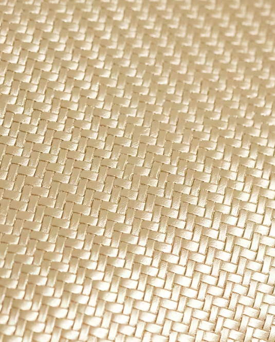 Oversized clutch in gold weave-GRS Certified, ODM/OEM