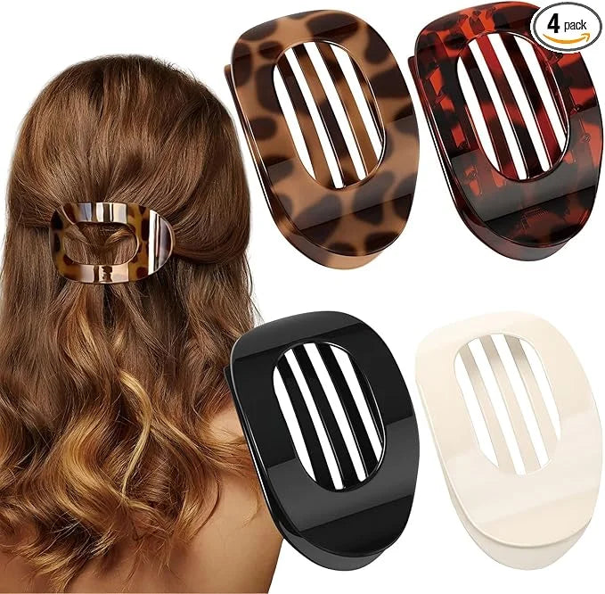 4 pcs Hair Clip Recycled PMMA – GRS Certified, OEM/ODM Available