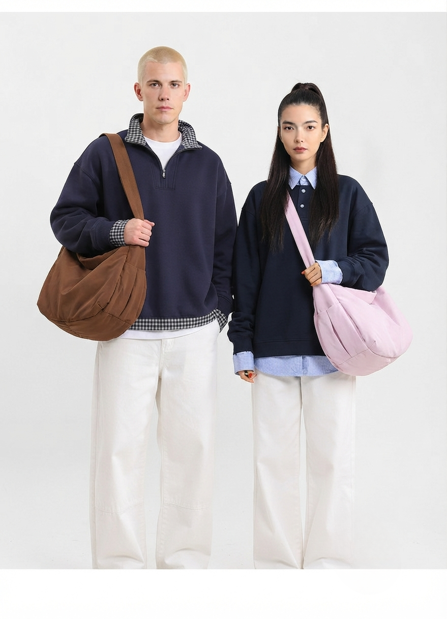 Recycled Nylon Shoulder Bag – GRS Certified