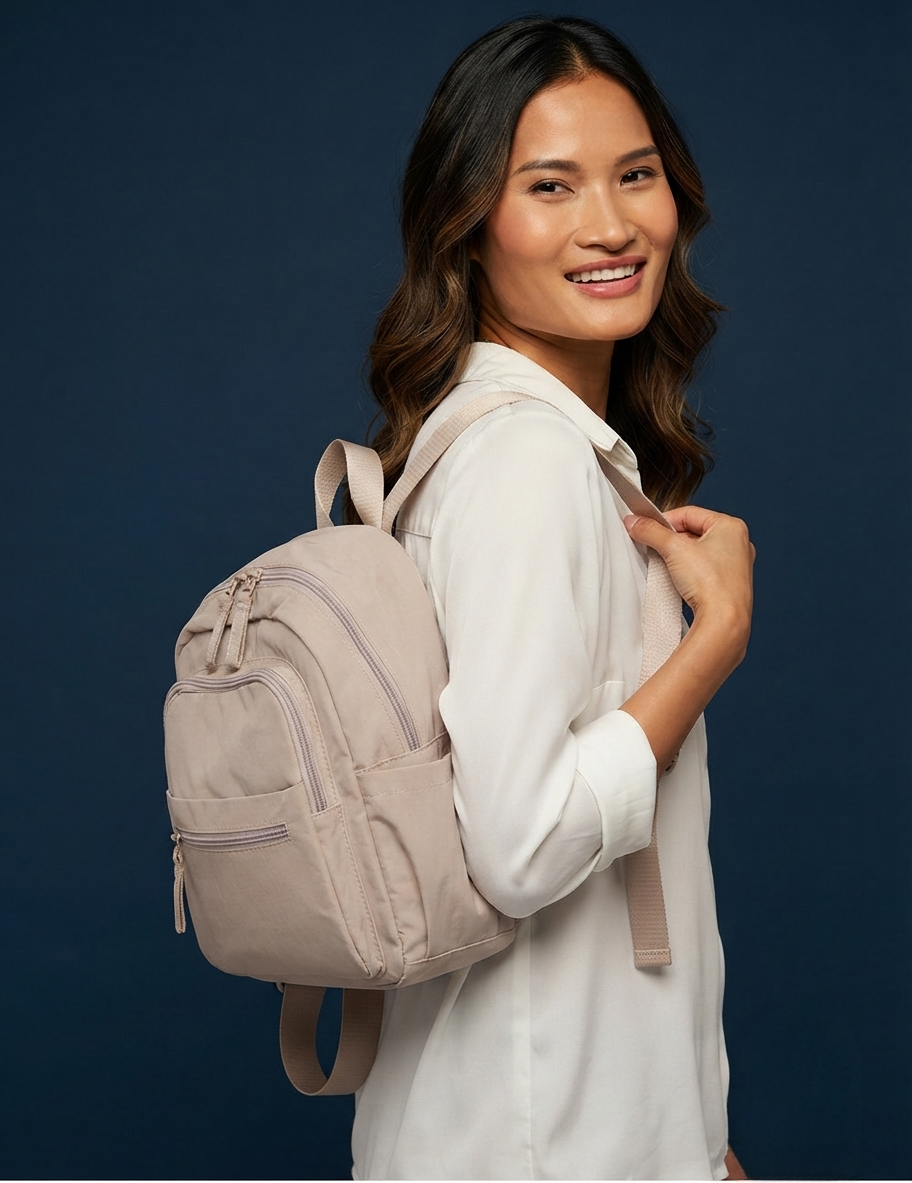 Compact Backpack – GRS Certified Recycled Nylon