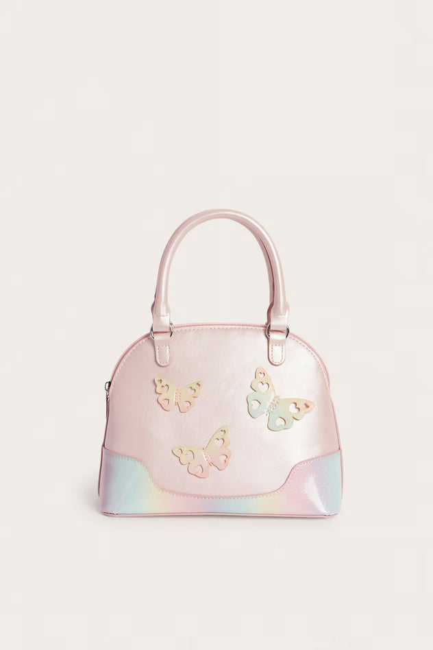 Handbag with butterflies-GRS Certified-ODM/OEM