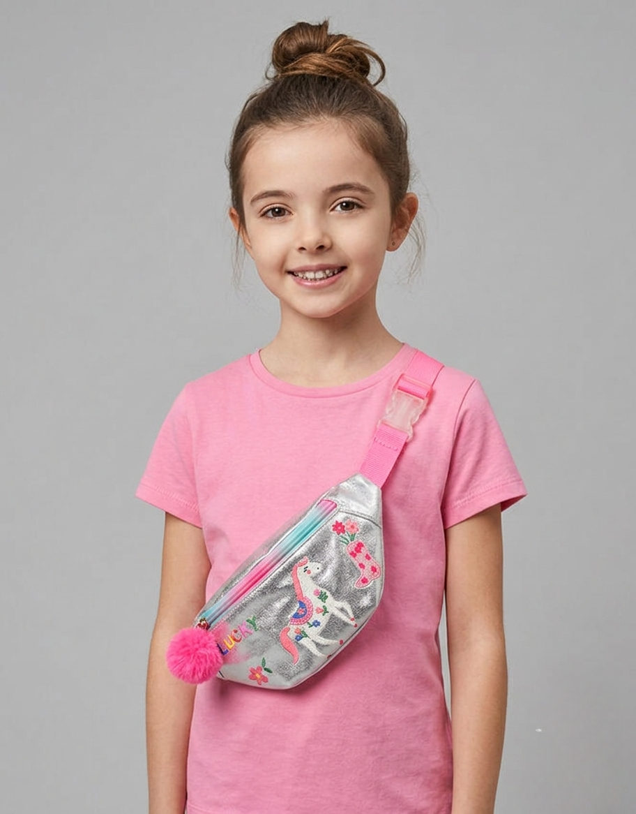Girls Cowboy Metallic Bum Bag-GRS CERTIFIED-ODM/OEM