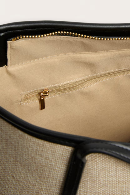 Totebag in straw look-GRS CERTIFIED-ODM/OEM