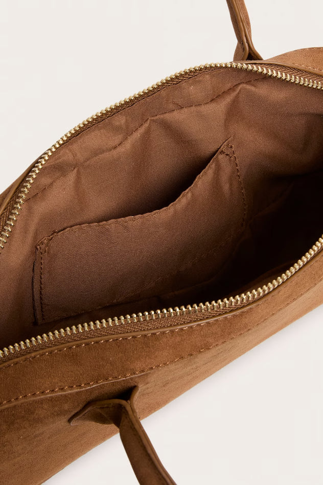 Handbag in imitation suede-GRS CERTIFIED, OEM/ODM