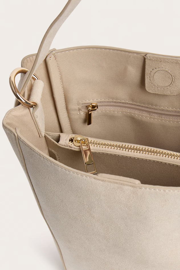 Bucket bag in imitation suede-GRS certified OEM/ODM