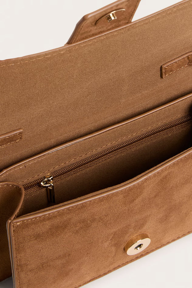 Small shoulder bag in imitation suede-GRS CERTIFIED -OEM/ODM