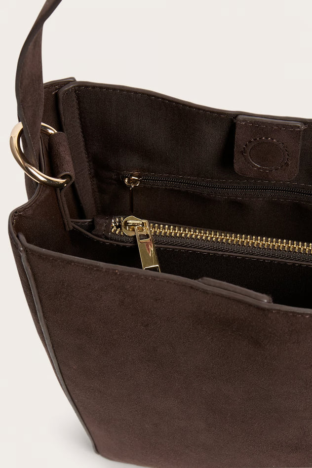 Bucket bag in imitation suede-GRS CERTIFIED OEM/ODM