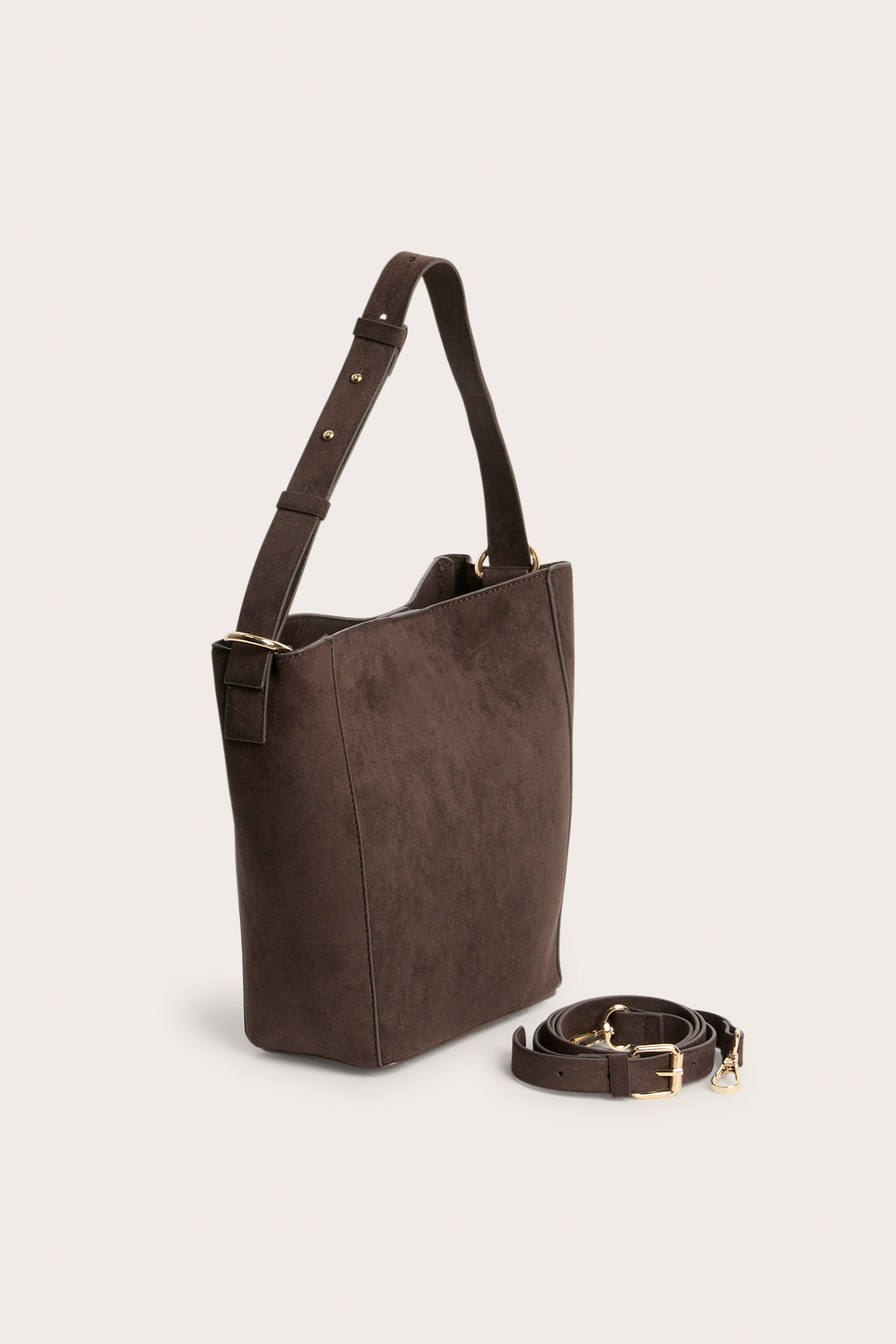 Bucket bag in imitation suede-GRS CERTIFIED OEM/ODM
