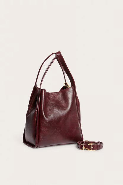 PU bag with gold details- GRS CERTIFIED, OEM/ODM