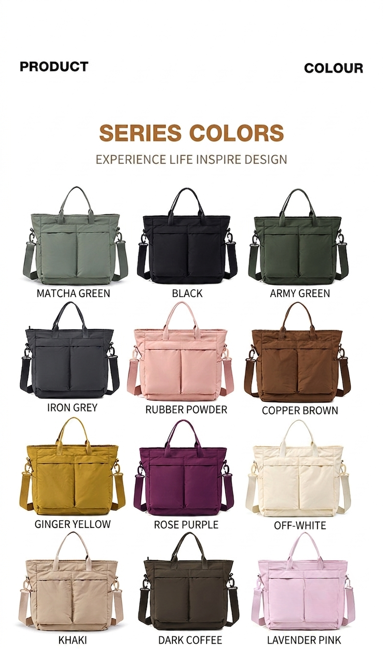 Recycled Nylon Bag Set – GRS Certified (Small & Large)
