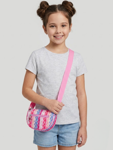 Girls Star Print Crossbody Bag-GRS CERTIFIED ODM/OEM