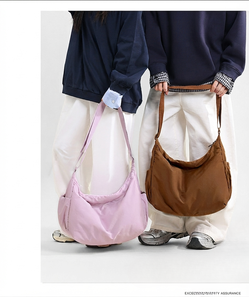 Recycled Nylon Shoulder Bag – GRS Certified