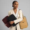Vertical Laptop Bag – GRS Certified Recycled Nylon (Small & Large)