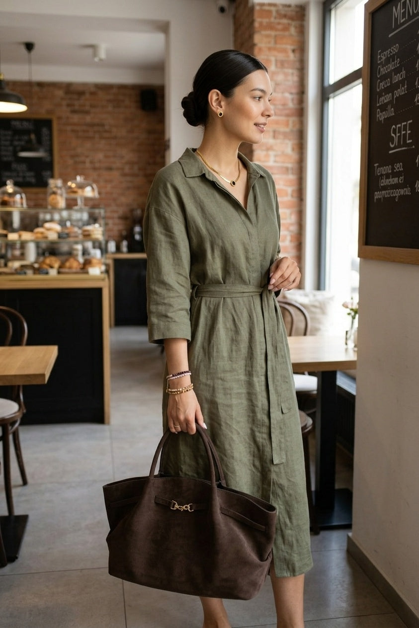 Handbag in imitation suede-GRS CERTIFIED OEM/ODM