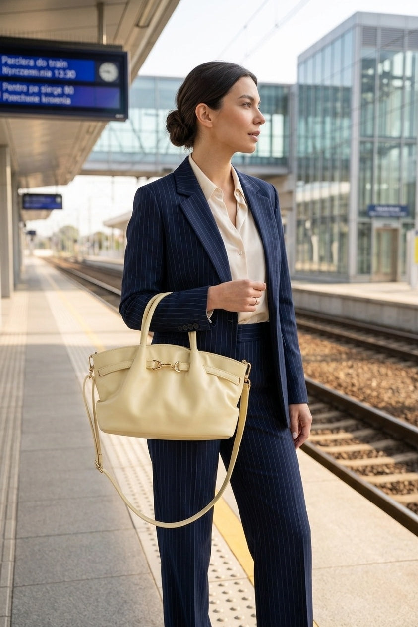 Handbag in PU- GRS CERTIFIED OEM/ODM