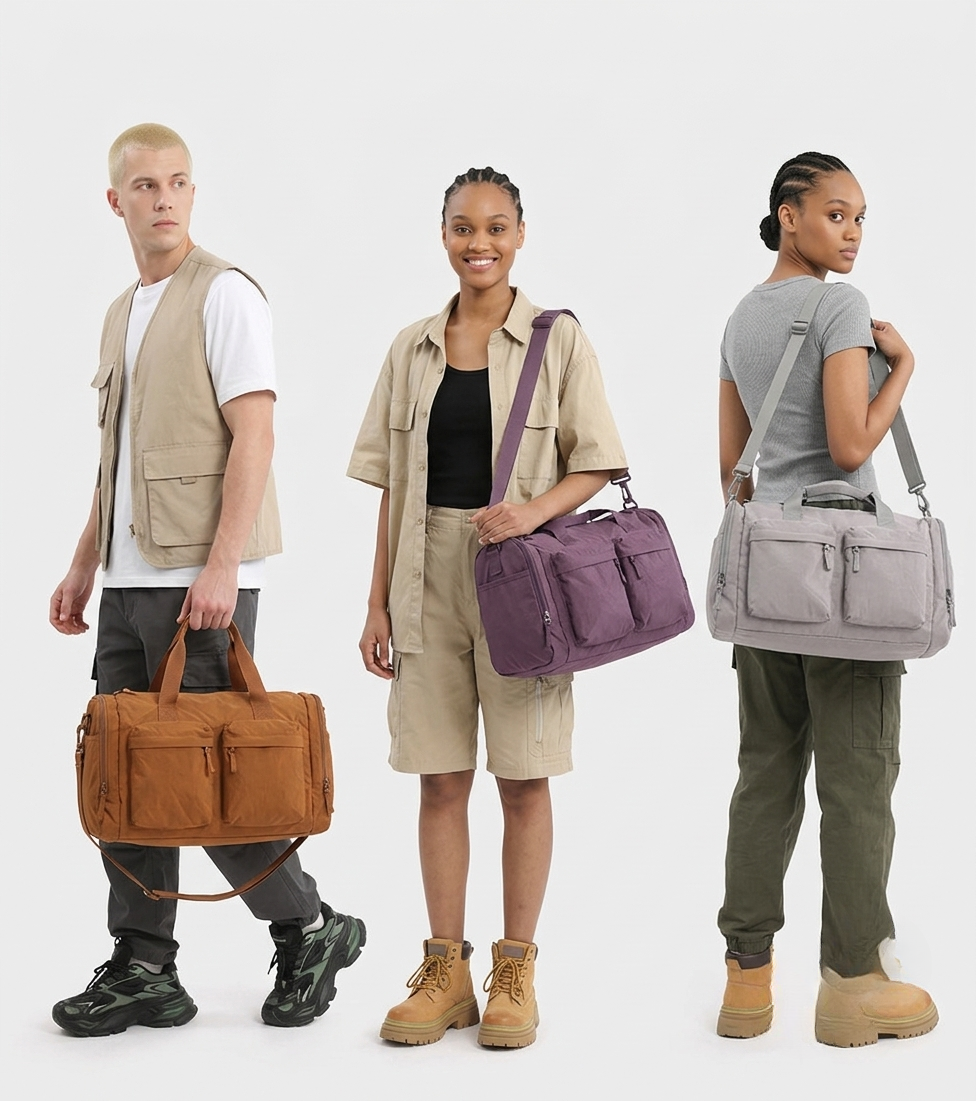 Integrated Travel Duffel – GRS Certified Recycled Nylon