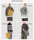 Convertible Tote‑Backpack – GRS Certified Recycled Nylon