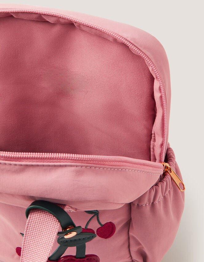 Cherry Embroidered Backpack-GRS CERTIFIED-ODM/OEM