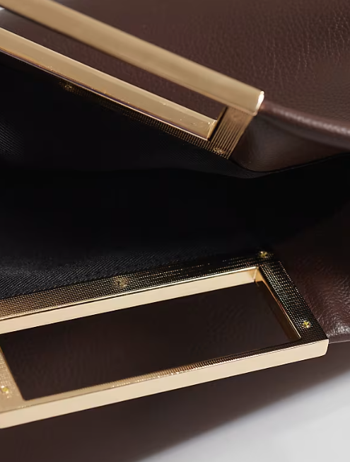 Clutch style Fold-over flap top Gold-tone hardware-GRS Certified-ODM/OEM