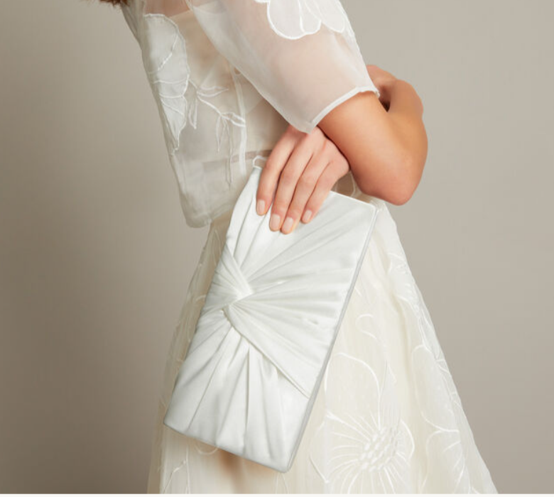 Twisted Satin Clutch Bag-RECYCLED CERTIFIED-ODM/OEM