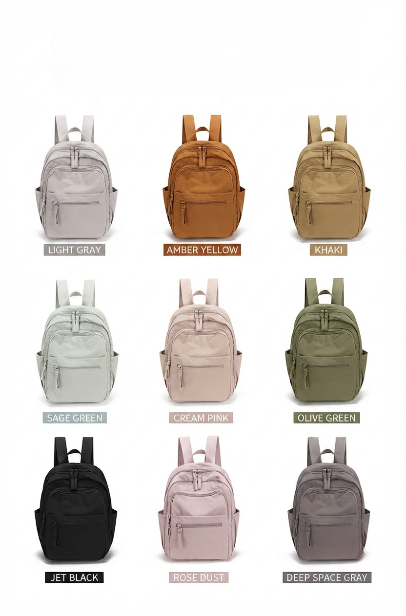 Compact Backpack – GRS Certified Recycled Nylon